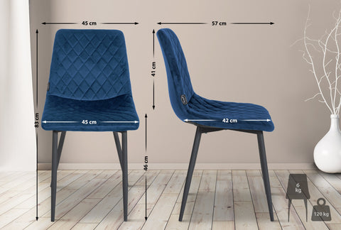 Dining chair Telde velvet Dining chair Telde velvet