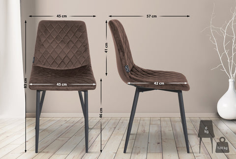 Dining chair Telde velvet Dining chair Telde velvet