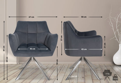 Dining chair Swing velvet cover Dining chair Swing velvet cover