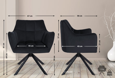 Dining chair Swing velvet cover Dining chair Swing velvet cover