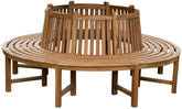 Teak tree bench Nila with 360° backrest