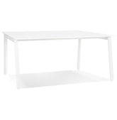 White conference table/bench desk 'AMADEUS SQUARE' - 160x160 cm
