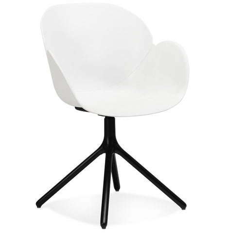 White chair with armrests 'APODIS' in plastic White chair with armrests 'APODIS' in plastic