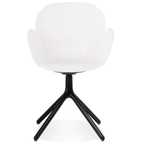White chair with armrests 'APODIS' in plastic White chair with armrests 'APODIS' in plastic
