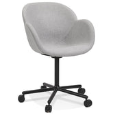 Light grey office chair 'ASTRA' with armrests