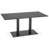 Design table / desk 'AUSTIN' black - 160x80 cm