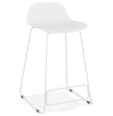 Mid-height stool 'BABYLOS MINI' white design