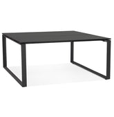 Black conference table / bench desk 'BAKUS SQUARE' - 160x160 cm