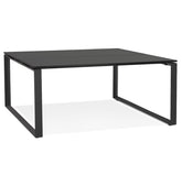 Black conference table / bench desk 'BAKUS SQUARE' - 140x140 cm