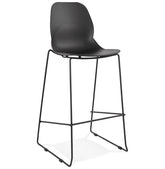 Design bar stool 'BERLIN' black industrial style stackable