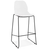 Design bar stool 'BERLIN' white industrial style stackable