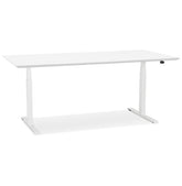 White electric sit/stand desk 'BIONIK' - 180x90 cm