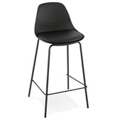 Industrial black half-height stool 'COOKIE MINI'