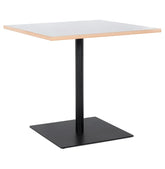 White square table 'FUSION SQUARE' with black frame - 80x80 cm