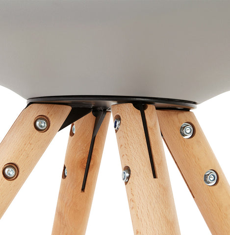 Gray, Scandinavian chair 'GOUJA' Gray, Scandinavian chair 'GOUJA'