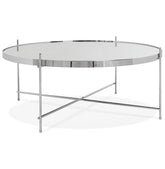 Low chrome coffee table 'KOLOS BIG