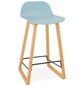Mid-height stool 'MAKI MINI' blue Scandinavian style