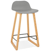 Mid-height stool 'MAKI MINI' grey Scandinavian style