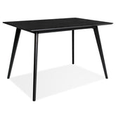 Design tafel / bureau zwart 'MARIUS' in hout - 120x80 cm