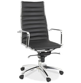 Designer office chair 'MILAN' in black imitation leather