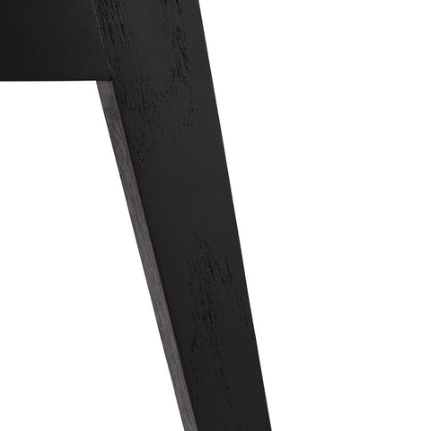 Armchair 'MISTRAL' white with legs in black wood Armchair 'MISTRAL' white with legs in black wood
