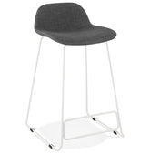 MOSKOW MINI” mid-high stool with white metal legs
