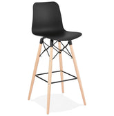 Design bar stool 'MOZAIK' black Scandinavian style