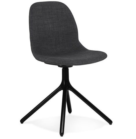 Design chair 'PAVONIS' in dark grey fabric Design chair 'PAVONIS' in dark grey fabric
