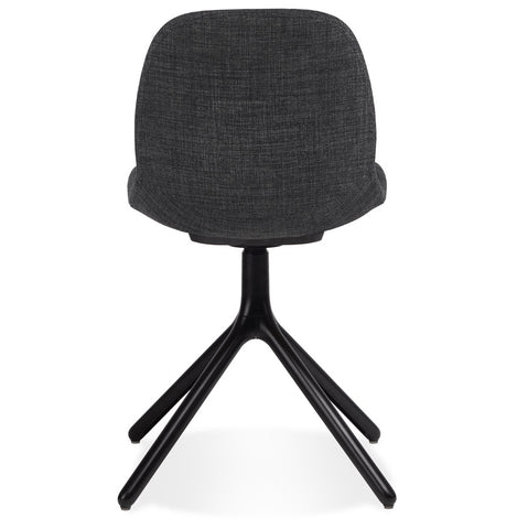 Design chair 'PAVONIS' in dark grey fabric Design chair 'PAVONIS' in dark grey fabric