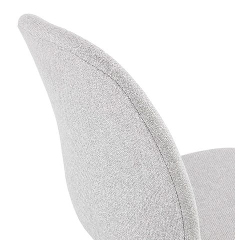 Design chair 'PAVONIS' in light grey fabric Design chair 'PAVONIS' in light grey fabric