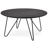 Black design table 'PLUTO' in industrial style