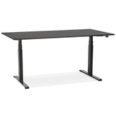 Black electric sit/stand desk 'TRONIK' - 140x70 cm