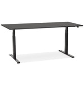 Black electric and ergonomic desk 'TRONIK' - 160x80 cm