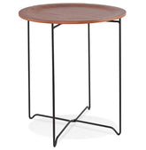 Design side table 'TSUNAMI' black industrial style