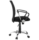 Black office chair 'TURIN' made of durable mesh