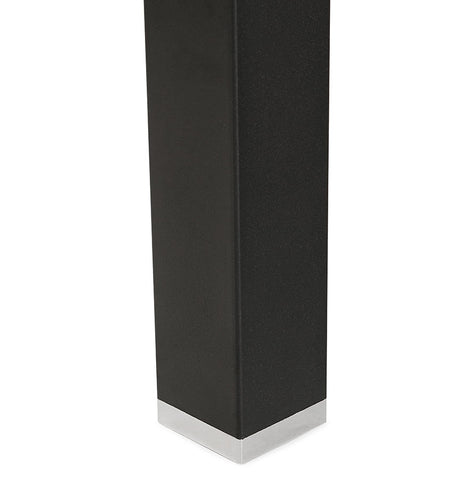 Meeting table / bench desk 'XLINE SQUARE' in wood with natural finish and black metal - 160x160 cm Meeting table / bench desk 'XLINE SQUARE' in wood with natural finish and black metal - 160x160 cm