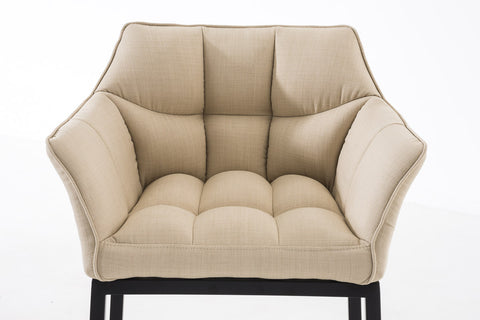 Bar stool Damaso fabric with 4-legged frame