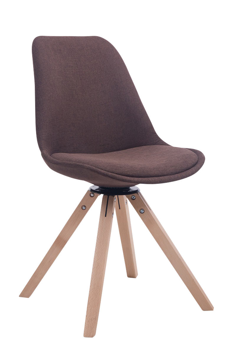 Visitor chair Troyes Swivel fabric Square