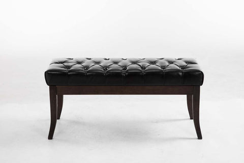 Bench Ramses imitation leather antique-dark