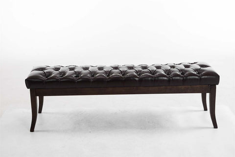 Bench Ramses imitation leather antique-dark