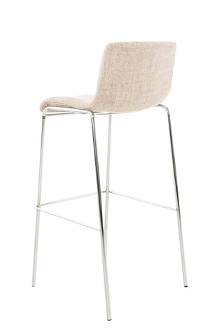 Bar stool Hover fabric 4-legged frame