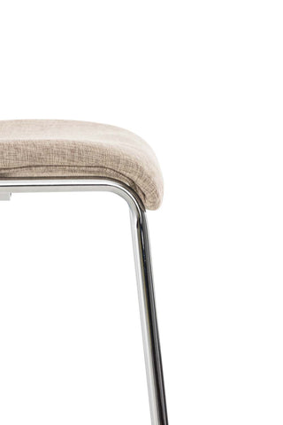 Bar stool Hover fabric 4-legged frame