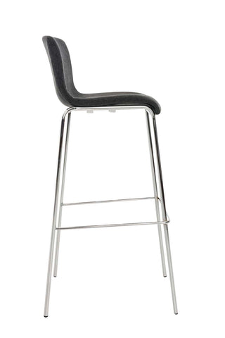 Bar stool Hover fabric 4-legged frame