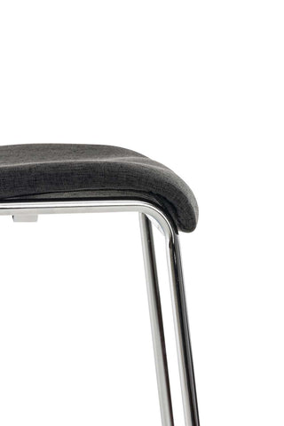 Bar stool Hover fabric 4-legged frame