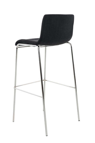 Bar stool Hover fabric 4-legged frame