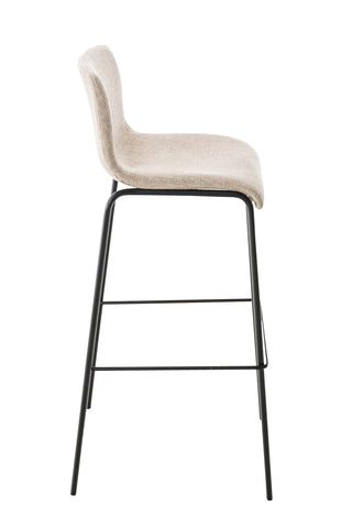 Bar stool Hover fabric 4-legged frame