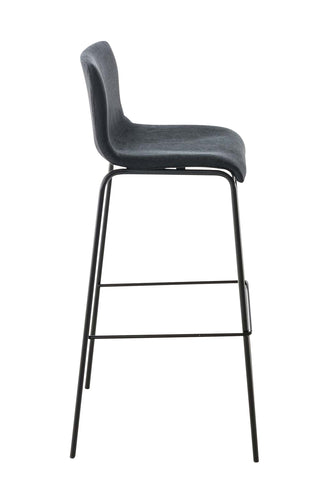 Bar stool Hover fabric 4-legged frame