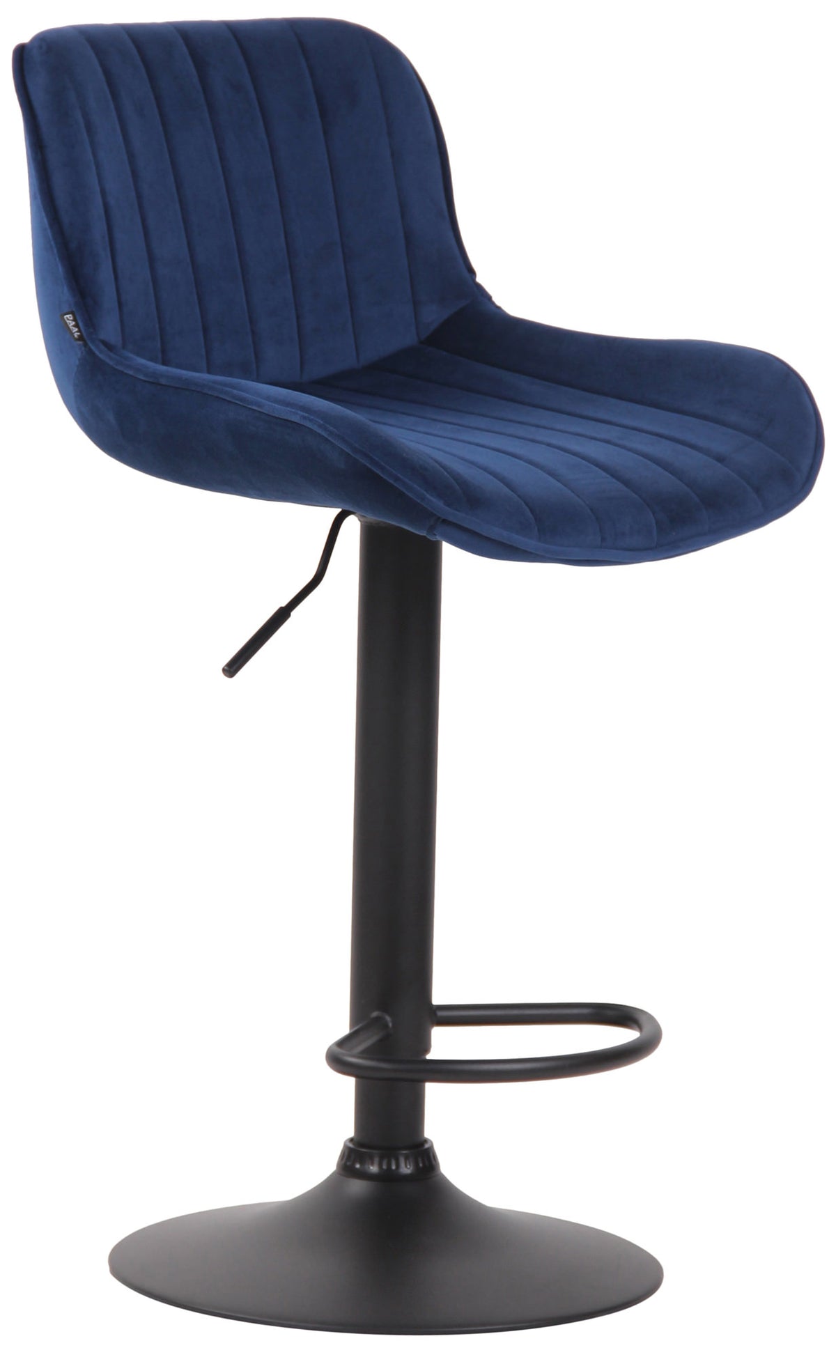 Bar stool Lentini velvet