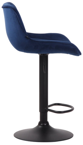 Bar stool Lentini velvet