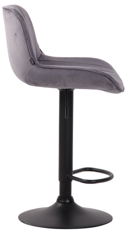 Bar stool Lentini velvet